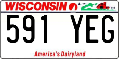 WI license plate 591YEG