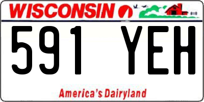 WI license plate 591YEH
