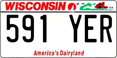 WI license plate 591YER