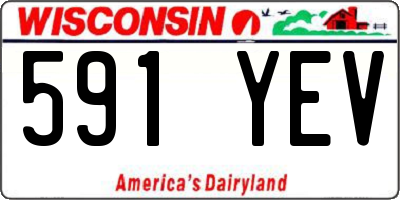 WI license plate 591YEV