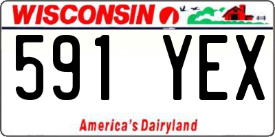 WI license plate 591YEX