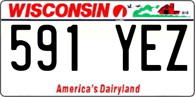 WI license plate 591YEZ