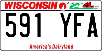 WI license plate 591YFA
