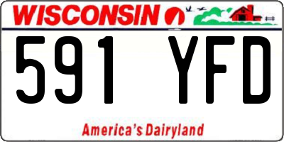 WI license plate 591YFD