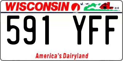 WI license plate 591YFF