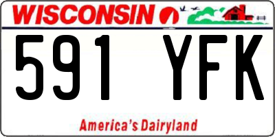 WI license plate 591YFK