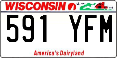 WI license plate 591YFM