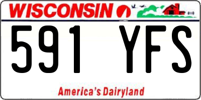 WI license plate 591YFS