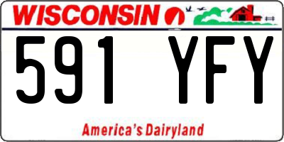WI license plate 591YFY
