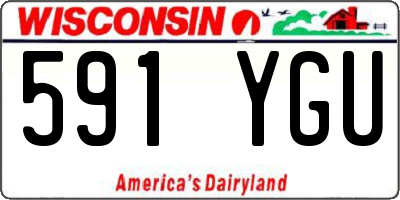 WI license plate 591YGU