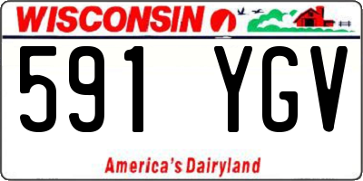 WI license plate 591YGV