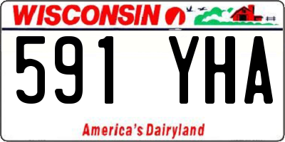 WI license plate 591YHA