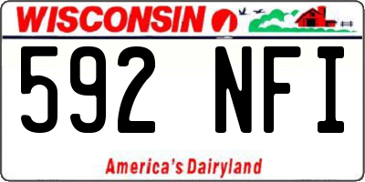 WI license plate 592NFI