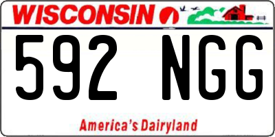 WI license plate 592NGG