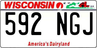 WI license plate 592NGJ