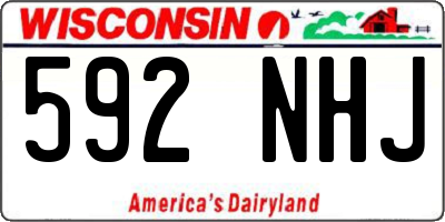 WI license plate 592NHJ
