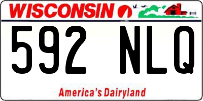 WI license plate 592NLQ