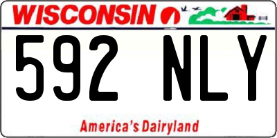 WI license plate 592NLY