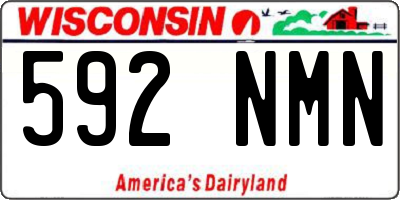 WI license plate 592NMN