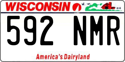 WI license plate 592NMR