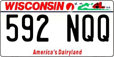 WI license plate 592NQQ