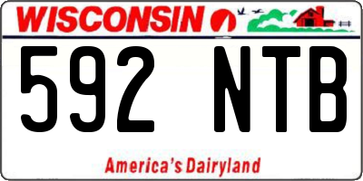 WI license plate 592NTB