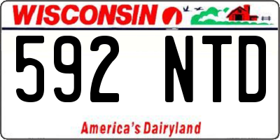 WI license plate 592NTD