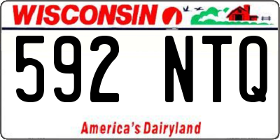 WI license plate 592NTQ