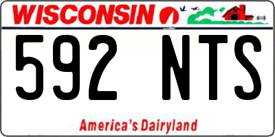 WI license plate 592NTS