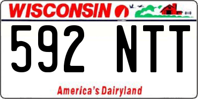 WI license plate 592NTT