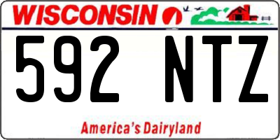 WI license plate 592NTZ