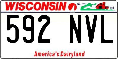 WI license plate 592NVL