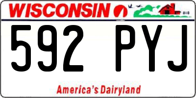 WI license plate 592PYJ