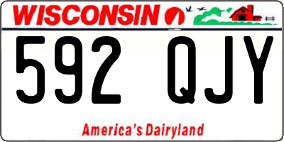 WI license plate 592QJY