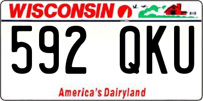 WI license plate 592QKU