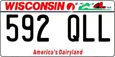 WI license plate 592QLL