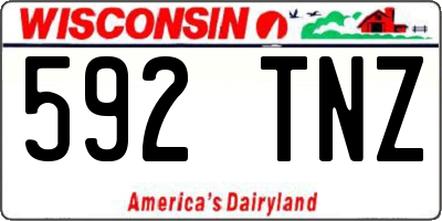 WI license plate 592TNZ