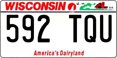 WI license plate 592TQU