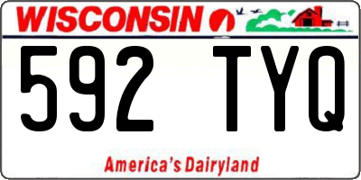 WI license plate 592TYQ