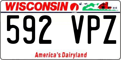WI license plate 592VPZ