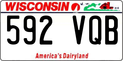 WI license plate 592VQB