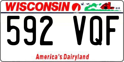 WI license plate 592VQF