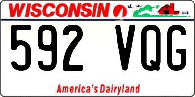 WI license plate 592VQG