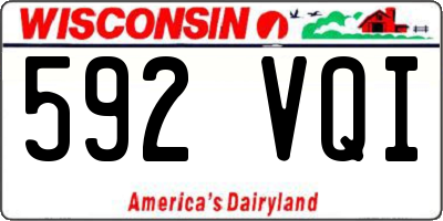 WI license plate 592VQI