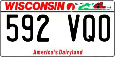 WI license plate 592VQO