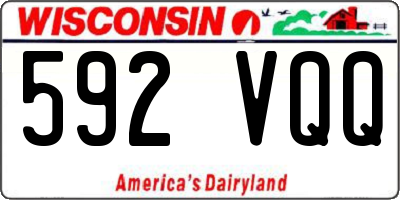WI license plate 592VQQ
