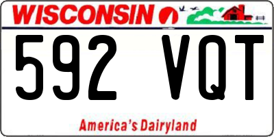 WI license plate 592VQT