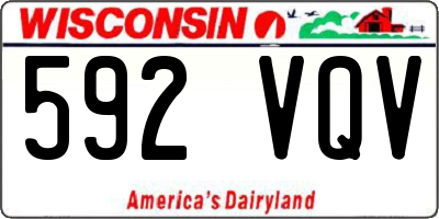 WI license plate 592VQV