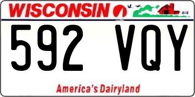 WI license plate 592VQY