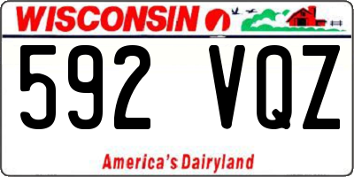 WI license plate 592VQZ